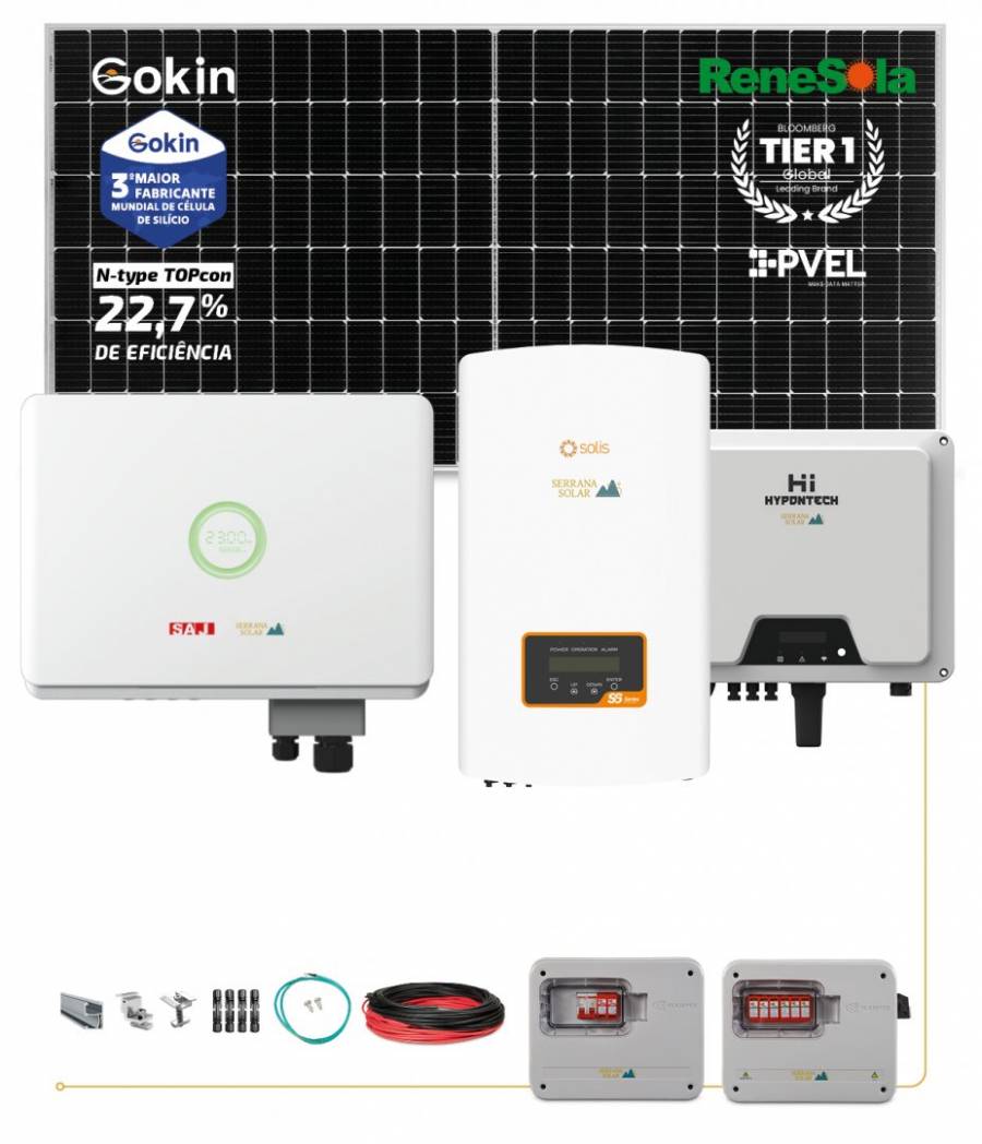 Painel Solar Half Cell Mono Cristalino Perc - Serrana Solar